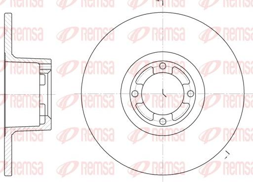 Remsa 61219.00 - Brake Disc autospares.lv