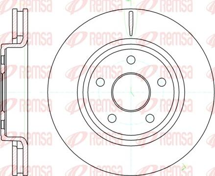 Remsa 61210.10 - Brake Disc autospares.lv