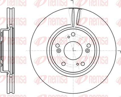 Remsa 61218.10 - Brake Disc autospares.lv