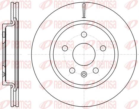 Remsa 61284.10 - Brake Disc autospares.lv