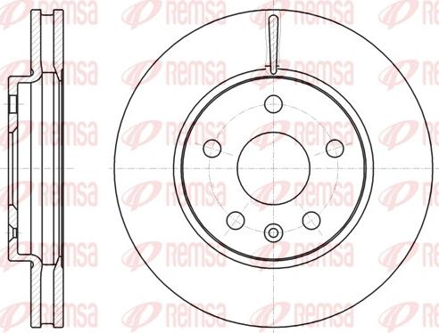 Remsa 61285.10 - Brake Disc autospares.lv