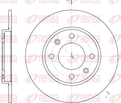 Remsa 6128.00 - Brake Disc autospares.lv