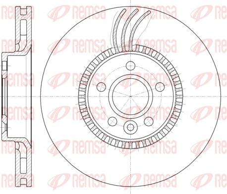 Remsa 61280.10 - Brake Disc autospares.lv