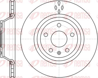 Remsa 61281.10 - Brake Disc autospares.lv