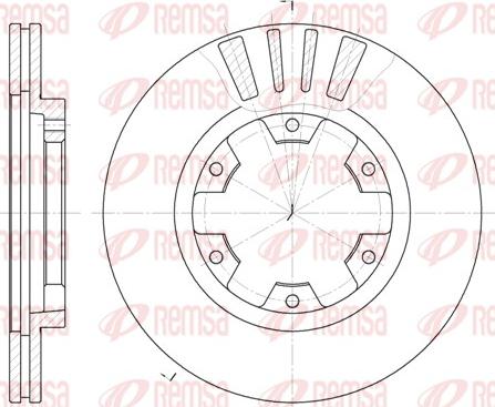 Remsa 61239.10 - Brake Disc autospares.lv