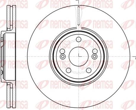 Remsa 61234.10 - Brake Disc autospares.lv