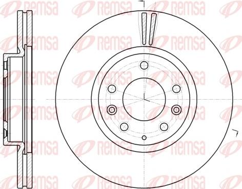 Remsa 61235.10 - Brake Disc autospares.lv