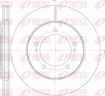 Remsa 61233.10 - Brake Disc autospares.lv