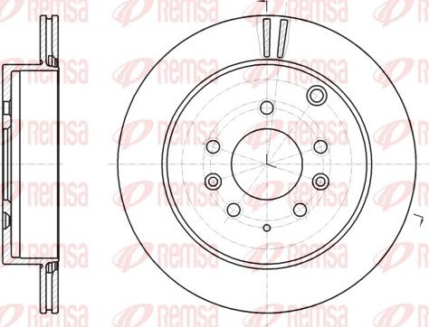 Remsa 61237.10 - Brake Disc autospares.lv