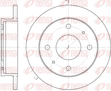 Remsa 61226.00 - Brake Disc autospares.lv