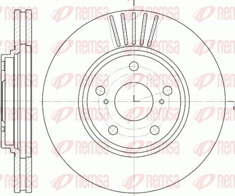 Remsa 61228.10 - Brake Disc autospares.lv