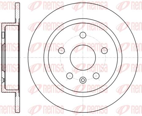 Remsa 61279.00 - Brake Disc autospares.lv