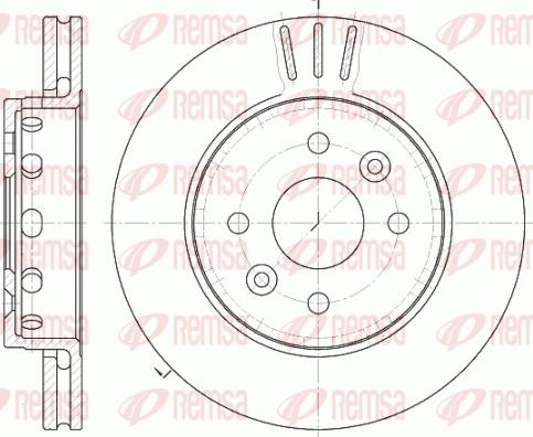 Remsa 61272.10 - Brake Disc autospares.lv