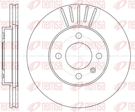 Remsa 6175.10 - Brake Disc autospares.lv