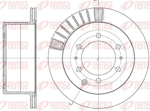 Remsa 61713.10 - Brake Disc autospares.lv