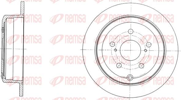 Remsa 61732.00 - Brake Disc autospares.lv