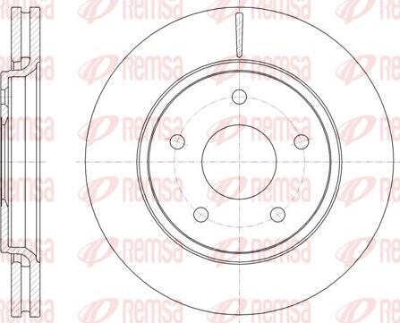 Remsa 61724.10 - Brake Disc autospares.lv