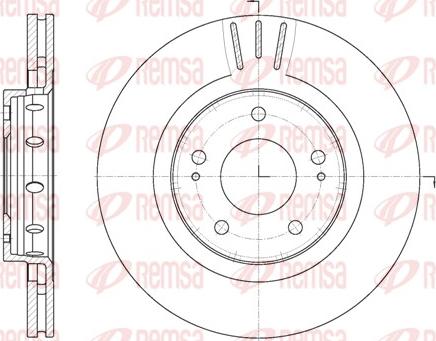 Remsa 6896.10 - Brake Disc autospares.lv