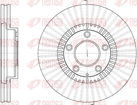 Remsa 6898.10 - Brake Disc autospares.lv