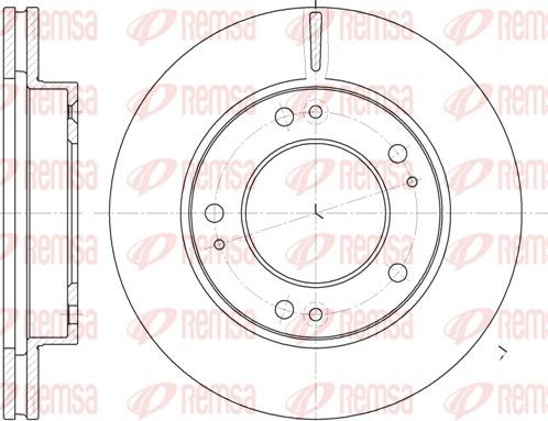 Remsa 6893.10 - Brake Disc autospares.lv