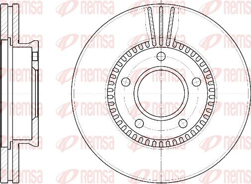 Remsa 6892.10 - Brake Disc autospares.lv