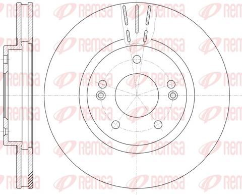 Remsa 6897.10 - Brake Disc autospares.lv