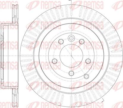 Remsa 6849.10 - Brake Disc autospares.lv