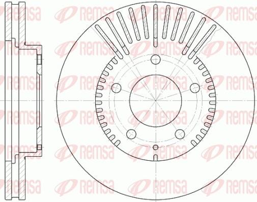 Remsa 6840.10 - Brake Disc autospares.lv