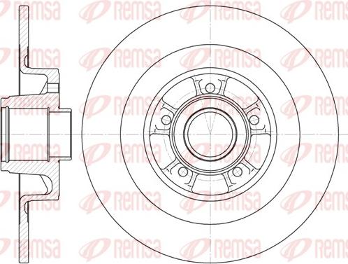 Remsa 6848.00 - Brake Disc autospares.lv