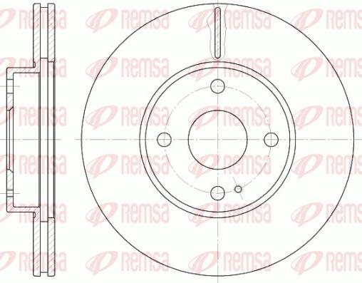 Remsa 6843.10 - Brake Disc autospares.lv