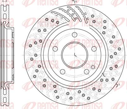 Remsa 6859.10 - Brake Disc autospares.lv