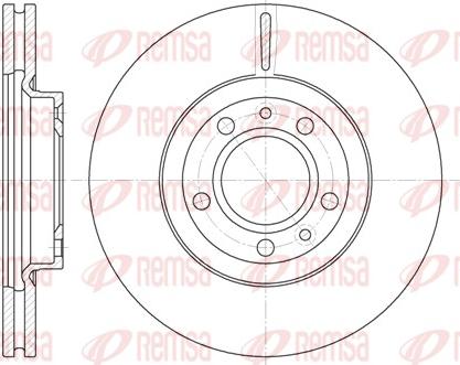 Remsa 6869.10 - Brake Disc autospares.lv