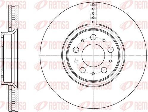 Remsa 6866.10 - Brake Disc autospares.lv