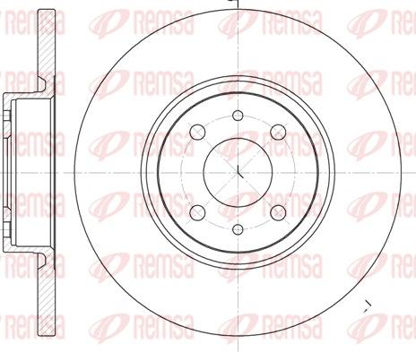 Remsa 6860.00 - Brake Disc autospares.lv