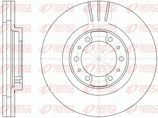 Remsa 6868.10 - Brake Disc autospares.lv