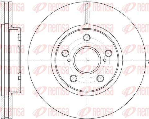 Remsa 6862.10 - Brake Disc autospares.lv