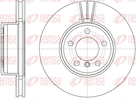 Remsa 6867.10 - Brake Disc autospares.lv