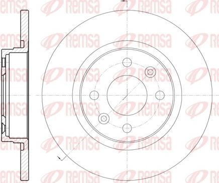 Remsa 6809.00 - Brake Disc autospares.lv