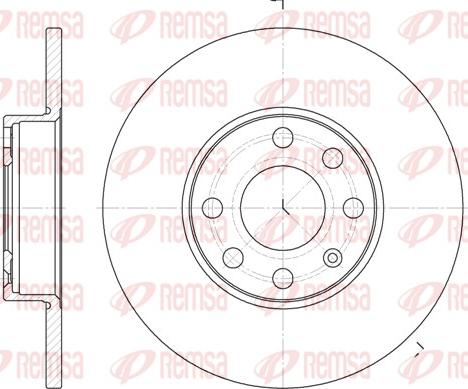 Remsa 6800.00 - Brake Disc autospares.lv