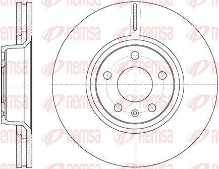 Remsa 6807.10 - Brake Disc autospares.lv