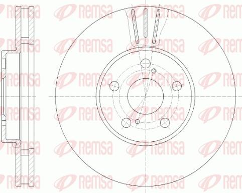 Remsa 6819.10 - Brake Disc autospares.lv