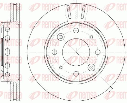 Remsa 6815.10 - Brake Disc autospares.lv