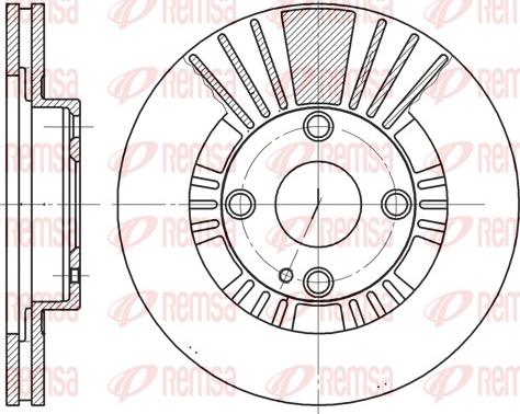 Remsa 6812.10 - Brake Disc autospares.lv