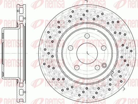 Remsa 6817.10 - Brake Disc autospares.lv