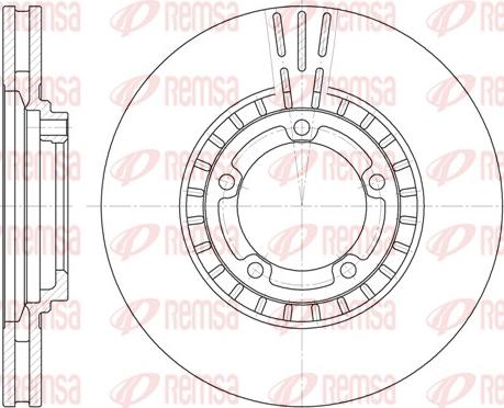 Remsa 6884.10 - Brake Disc autospares.lv