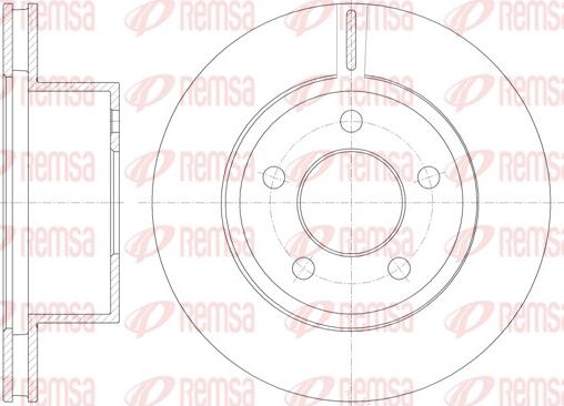 Remsa 6886.10 - Brake Disc autospares.lv