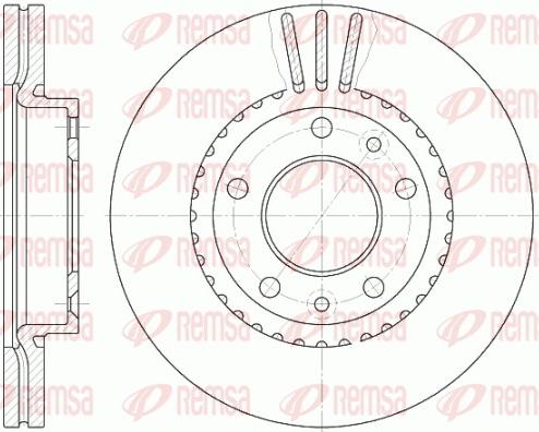 Remsa 6888.10 - Brake Disc autospares.lv