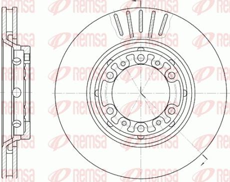 Remsa 6883.10 - Brake Disc autospares.lv