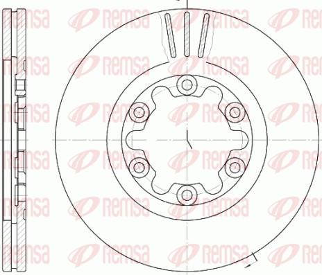 Remsa 6882.10 - Brake Disc autospares.lv