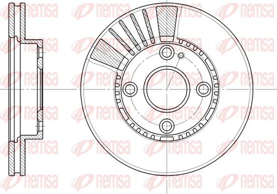 Remsa 6834.10 - Brake Disc autospares.lv